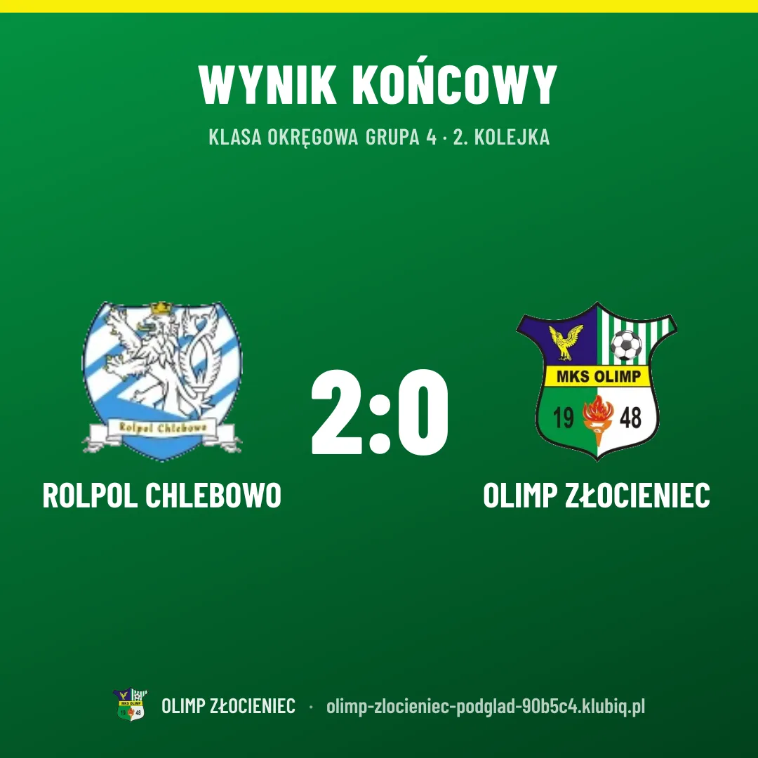 Rolpol Chlebowo 2:0 Olimp Złocieniec